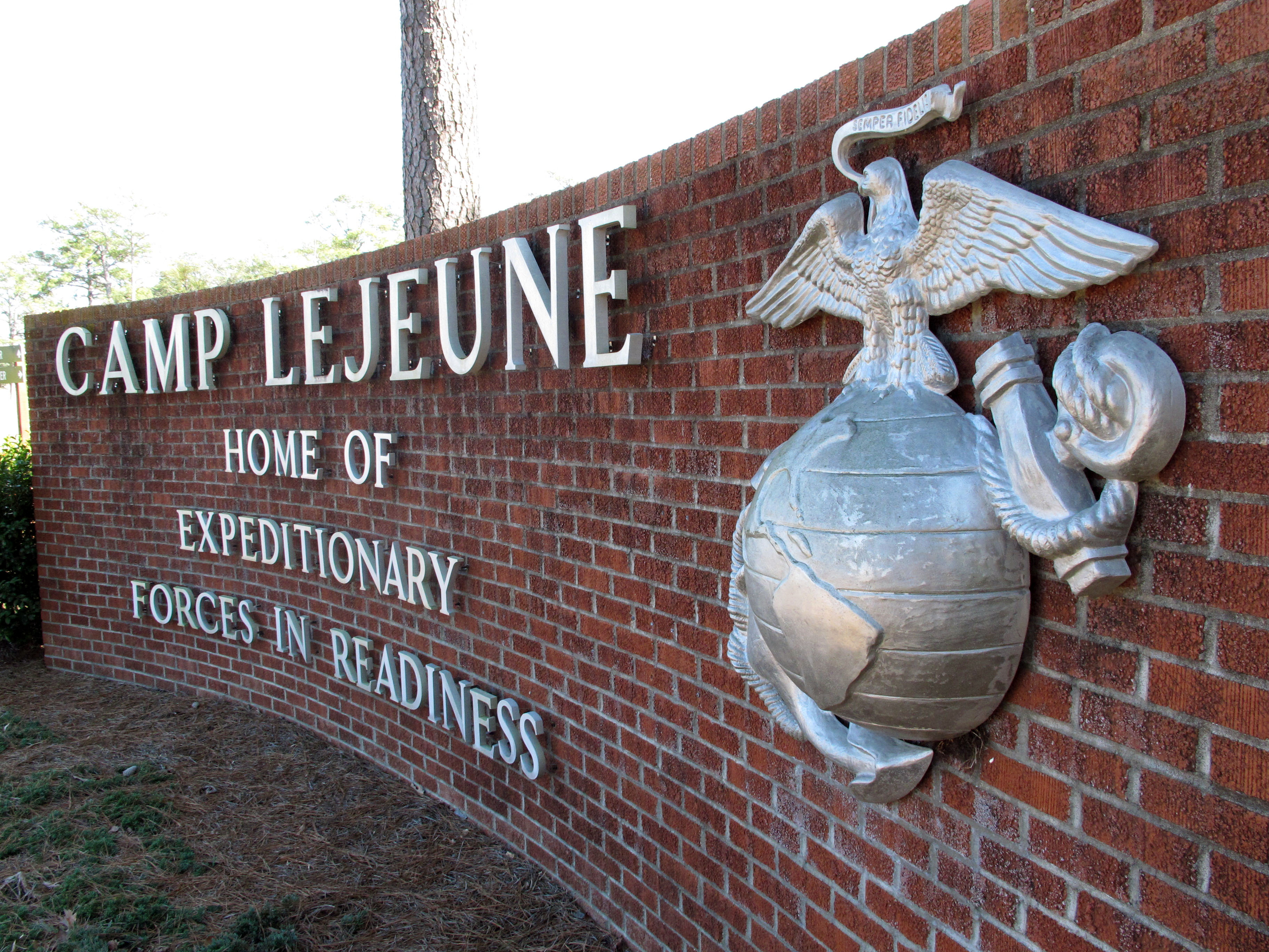 press conference at camp lejeune